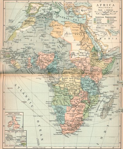 Afrique politique, vers 1902, 1903 - Unbekannt