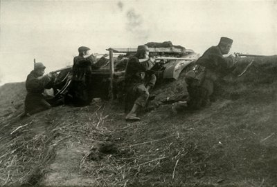 Les Belges tenant la rivière à Termonde, 1919 - Unbekannt