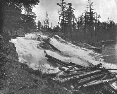 Grandes chutes, rivière Peshtigo, Wisconsin, USA, vers 1900 - Unbekannt