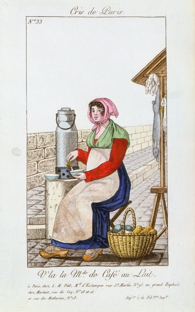 Vendeur de café-au-lait, 1826 - Unbekannt