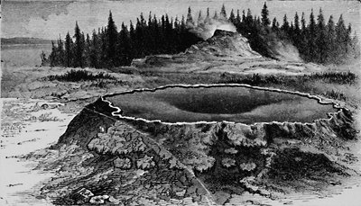 Castle Geyser et Fire Basin, 1873, 1883 - Unbekannt