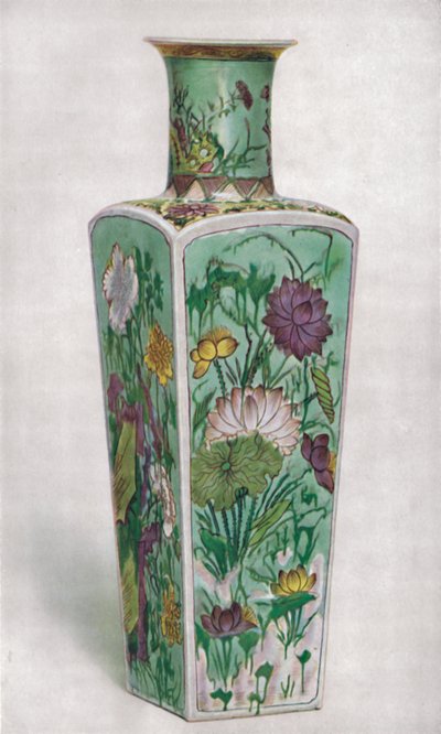 Vase en forme de club chinois, période Kang Hsi, 1661-1722 - Unbekannt