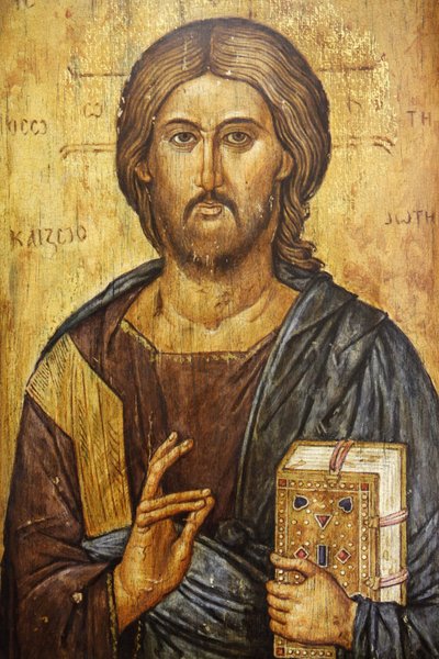 Peinture du Christ pantocrator Madrid Espagne - Unbekannt