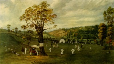 Match de cricket entre Nottingham et Leicester, vers 1829, 1947 - Unbekannt