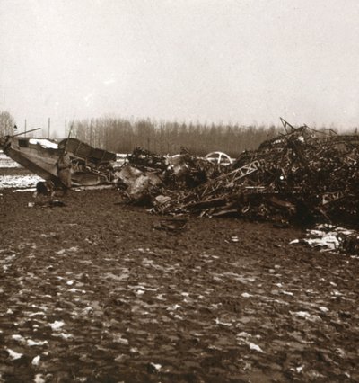 Zeppelin détruit, vers 1914-1918 - Unbekannt