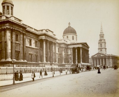 Extérieur de la National Gallery, Londres, 1887 - Unbekannt