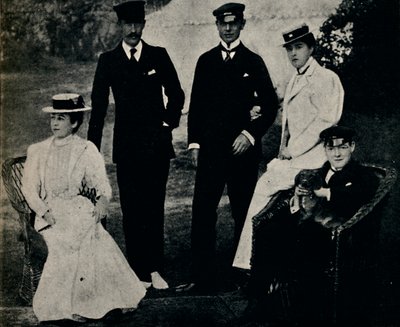 Groupe familial à Cowes, début des années 1890, 1945 - Unbekannt