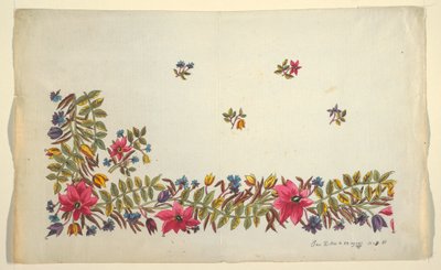 Motif floral pour textile imprimé - Unbekannt