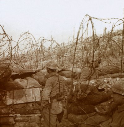 Tranchée de Fosse Froide, Champagne, nord de la France, vers 1914-1918 - Unbekannt