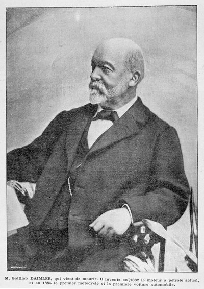 Gottlieb Daimler, pionnier industriel allemand, 1900 - Unbekannt