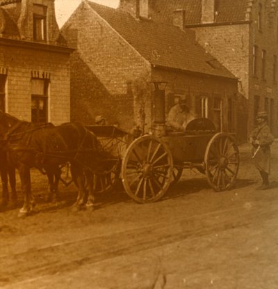 Cuisine tirée par des chevaux, vers 1914-1918 - Unbekannt