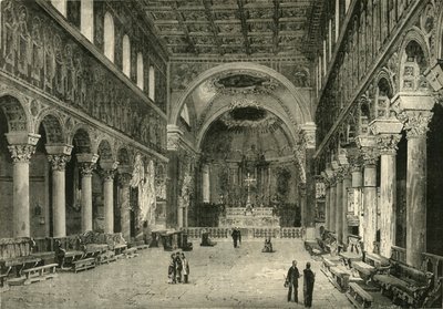 Intérieur de San Apollinare Nuovo, Ravenne, 1890 - Unbekannt