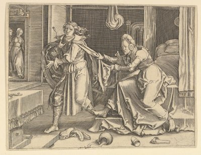 Joseph et la femme de Potiphar copie, 17e siècle - Unbekannt