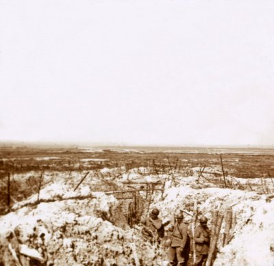 Regard vers la ligne de front allemande, vers 1914-1918 - Unbekannt