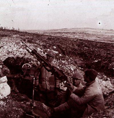 Mitrailleuses, Mont Kemmel, Flandres, Belgique, vers 1914-1918 - Unbekannt