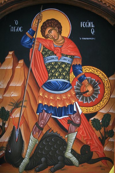 Icône orthodoxe : Saint Georges, Grèce - Unbekannt