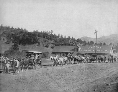 Route à péage du col de Pikes Peak, vers 1897 - Unbekannt