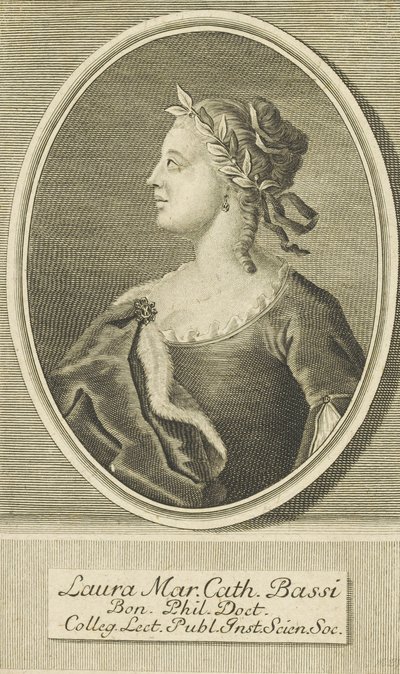 Portrait de Laura Bassi 1711-1778, 1738 - Unbekannt