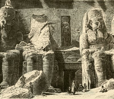 Temples rupestres à Abousimbel, 1890 - Unbekannt