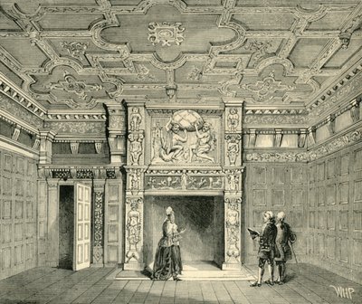 Chambre dans la maison de Sir Paul Pindar, vers 1872 - Unbekannt