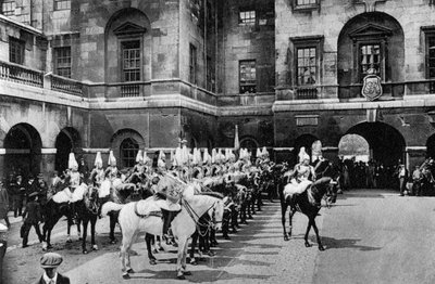 Garde royale à cheval, changement de garde, Londres, 1915 - Unbekannt