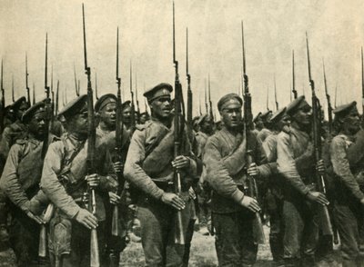 Soldats russes, Première Guerre mondiale, 1914, vers 1920 - Unbekannt