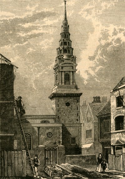 Église St. Brides, Fleet Street, 1824 - Unbekannt