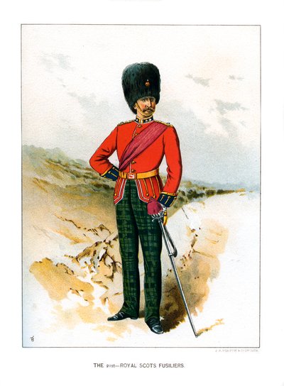 Les 21ème Royal Scots Fusiliers, vers 1890 - Unbekannt