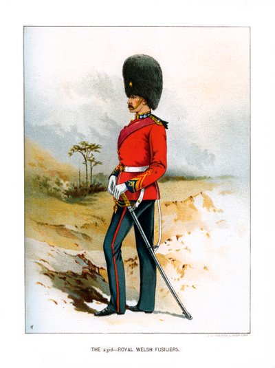 Le 23e Royal Welsh Fusiliers, vers 1890 - Unbekannt