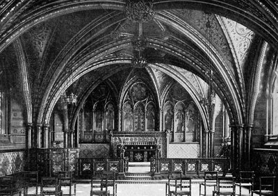 La chapelle de la crypte, Westminster, vers 1920 - Unbekannt