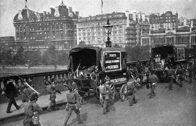 La grève des chemins de fer de 1911, Londres, vers 1920 - Unbekannt