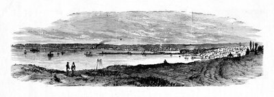 Vue de la baie de Milwaukee, lac Michigan, 1883 - Unbekannt