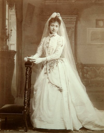 Portrait de mariage, années 1880 - Unbekannt