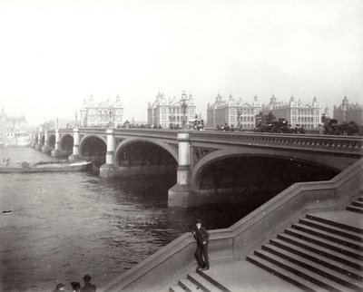 Pont de Westminster et hôpital St Thomas, Londres, 1887 - Unbekannt