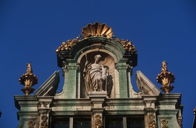 Belgique, Bruxelles, Grand-Place, détail architectural - Benjamin Baud