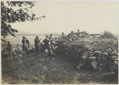 Mitrailleurs en manœuvres, vers 1911 - Unbekannt