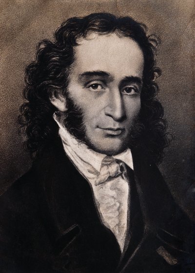 Portrait de Niccolo Paganini (gravure) - Unbekannter Künstler