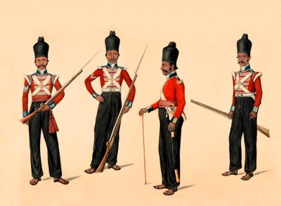 40e Infanterie indigène de Madras, vers 1835 - Unknown