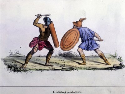 Combat de gladiateurs - Unknown artist