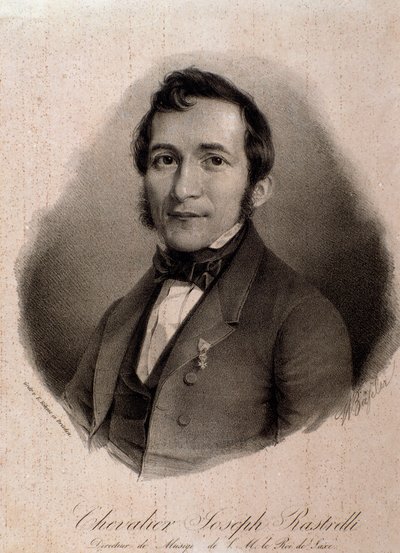 Portrait de Joseph Rastrelli (gravure) - Unknown artist