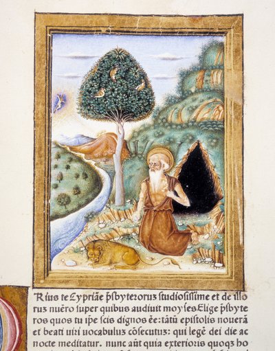 Saint Jérôme - miniature - Unknown artist