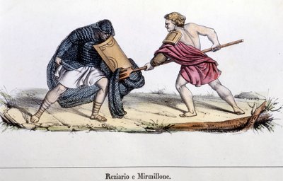 Un combat de gladiateurs - Unknown artist