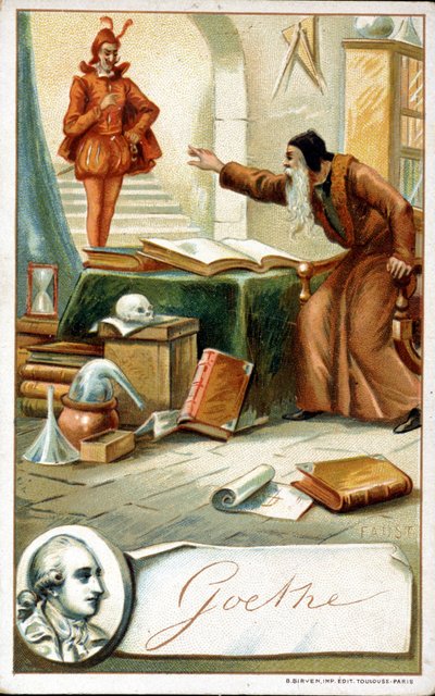 Faust de Goethe - Chromolithographie XIXe siècle - Unknown artist