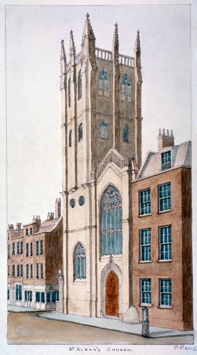 Église Saint-Alban, Wood Street, Londres, 1824 - Valentine Davis