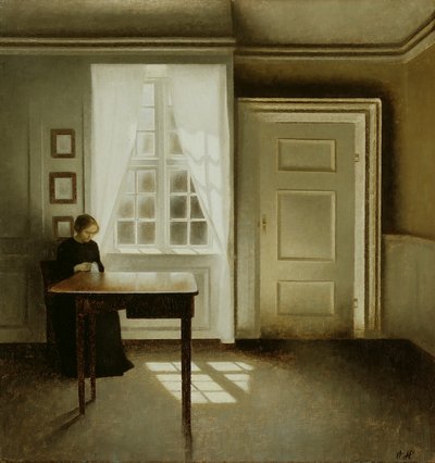 Intérieur avec une dame, 1901 - Vilhelm Hammershoi