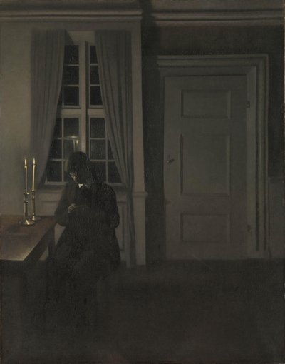 Le collectionneur de pièces, 1904 - Vilhelm Hammershoi