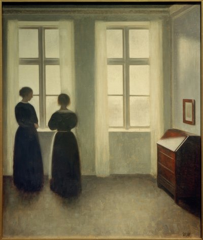 Deux femmes à la fenêtre - Vilhelm Hammershoi