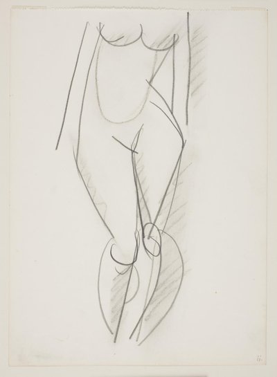 Femme nue debout vue de face - Vilhelm Lundstrøm