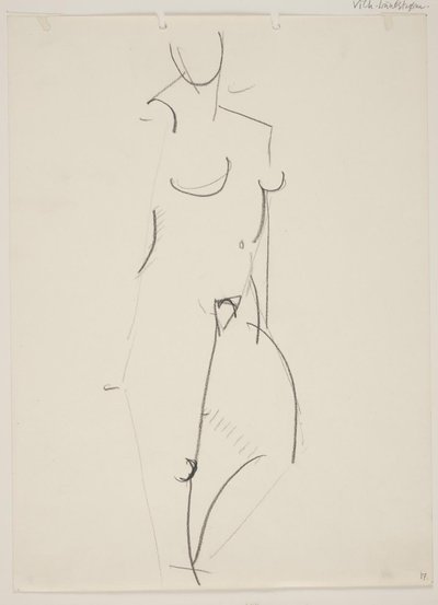 Femme nue debout, tournée vers la droite - Vilhelm Lundstrøm