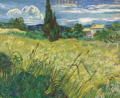 Champ de blé vert avec cyprès - Vincent van Gogh